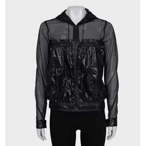 Chanel 12SS Mesh Nylon Hooded Jacket - Size FR36